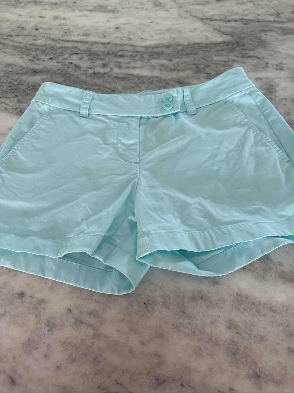 Vineyard Vines Light Aqua Women’s Cotton Shorts